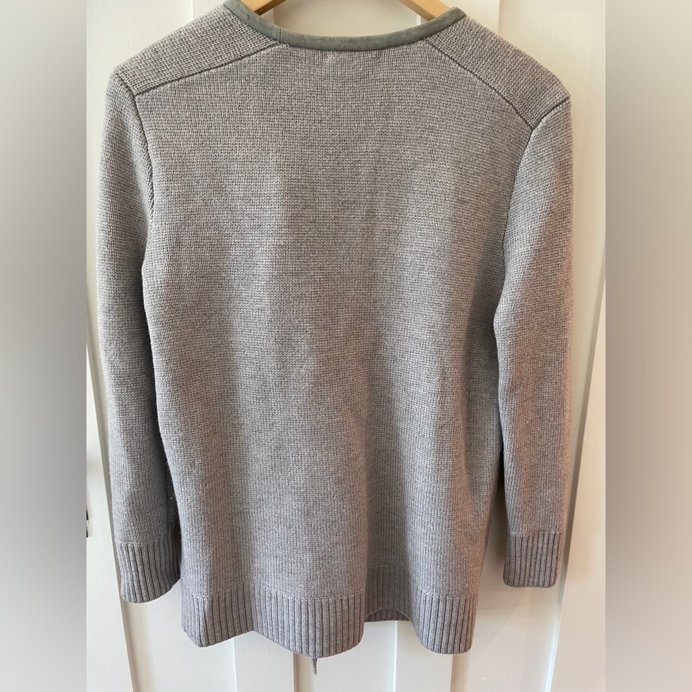 Club Monaco Wool Chunky Oversized Knit Longline Jacket - Picture 6 of 6